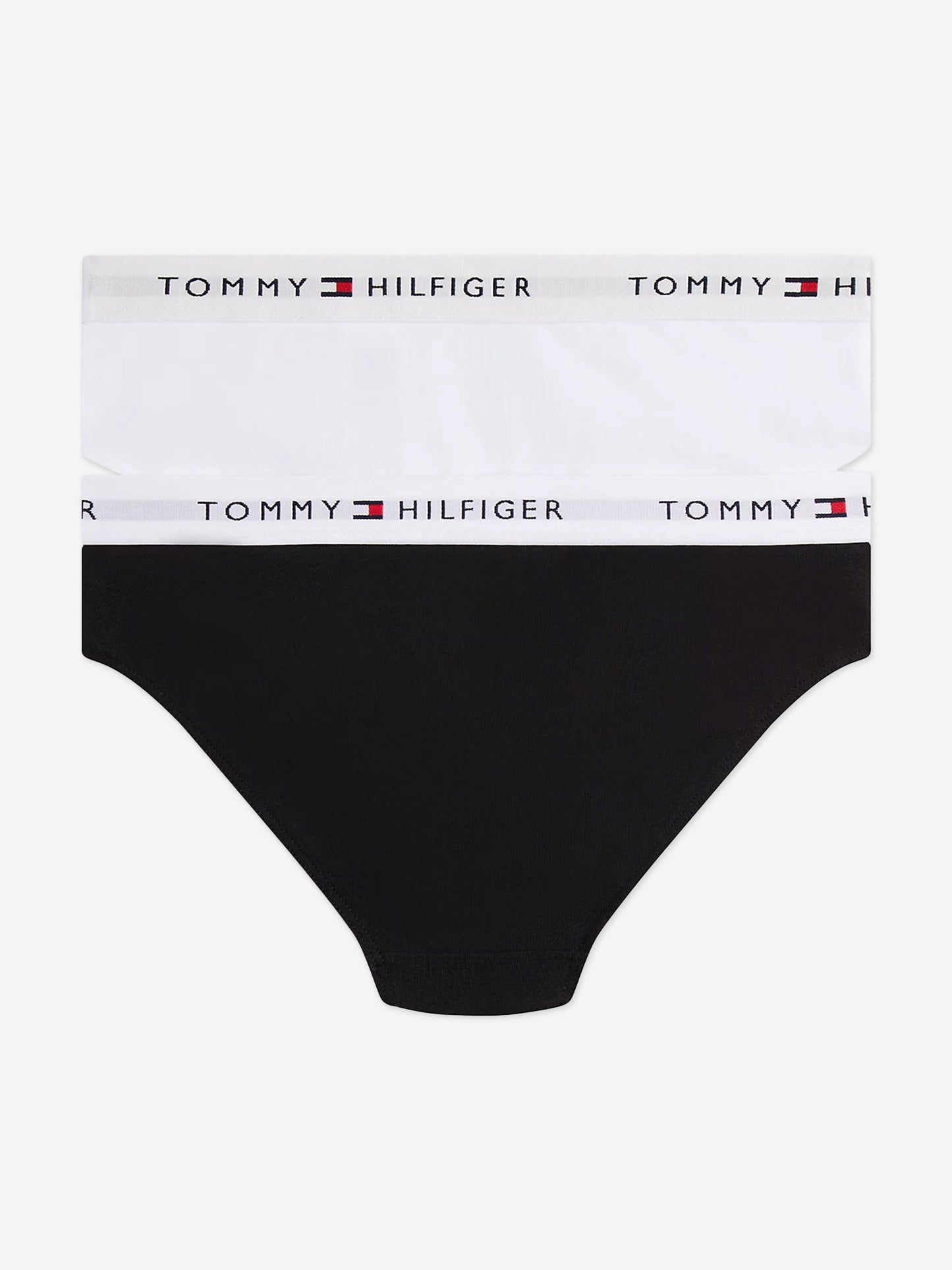 Tommy Hilfiger Girls 2 Pack Bikini Knickers Set in Black Childsplay Clothing
