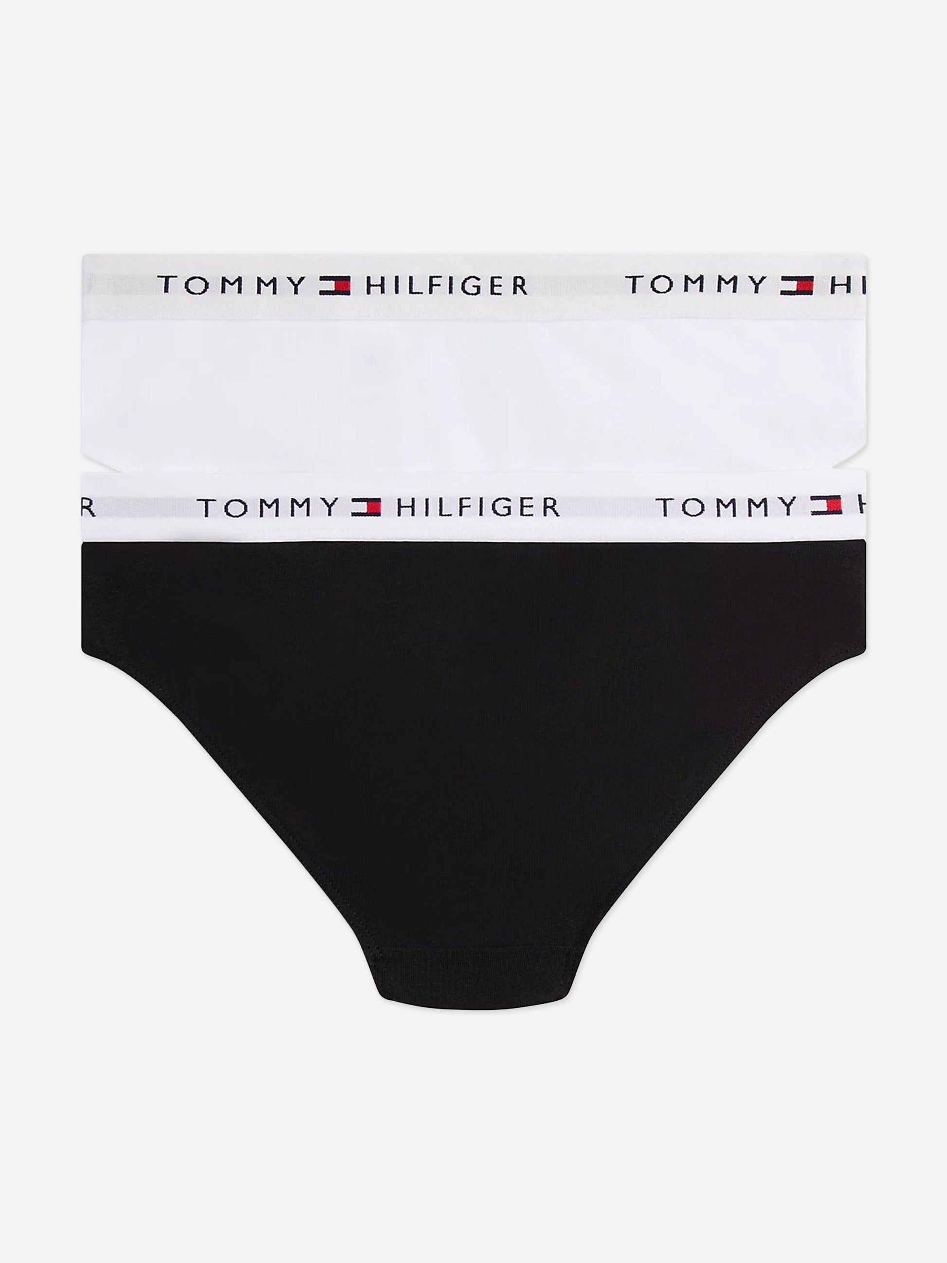 Tommy Hilfiger Girls 2 Pack Bikini Knickers Set in Black Childsplay Clothing