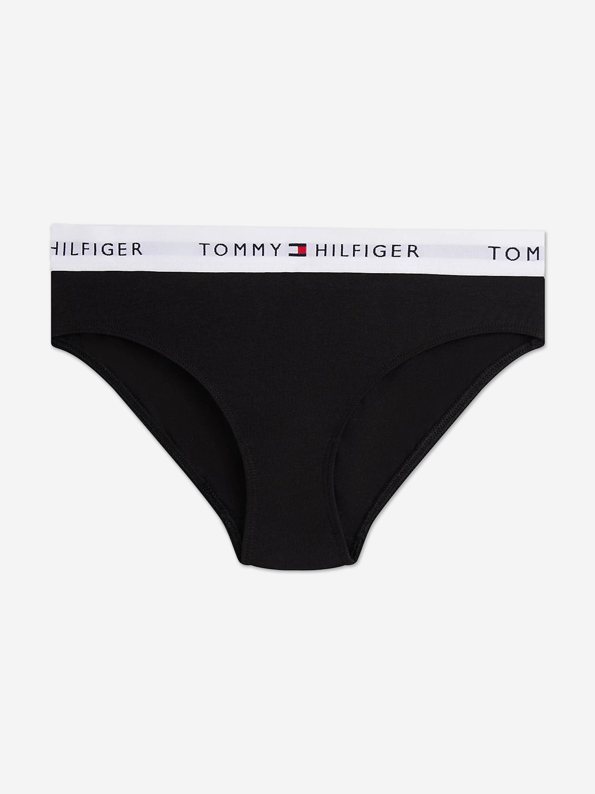 Tommy Hilfiger Girls 2 Pack Bikini Knickers Set in Black Childsplay Clothing