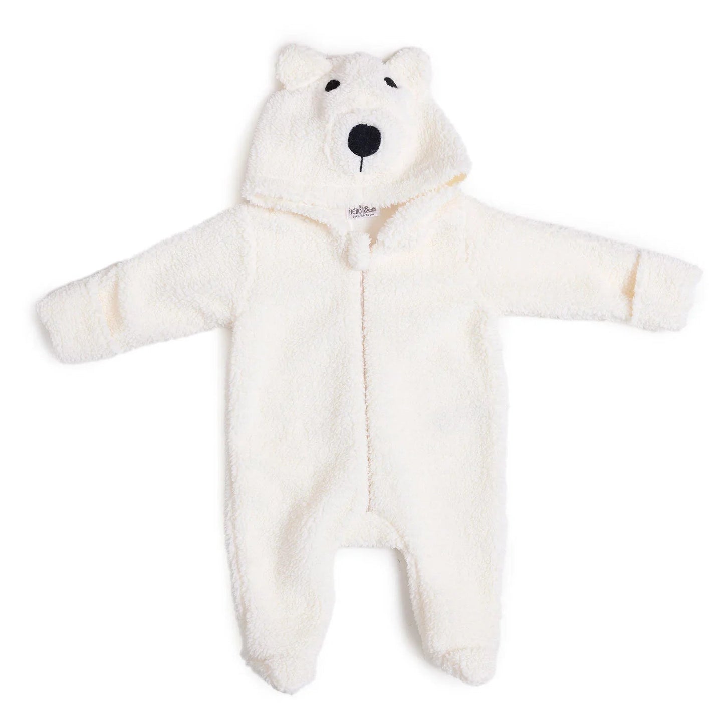 HelloBaby Newborn Unisex Baby Jumpsuit - Ecru ebebek