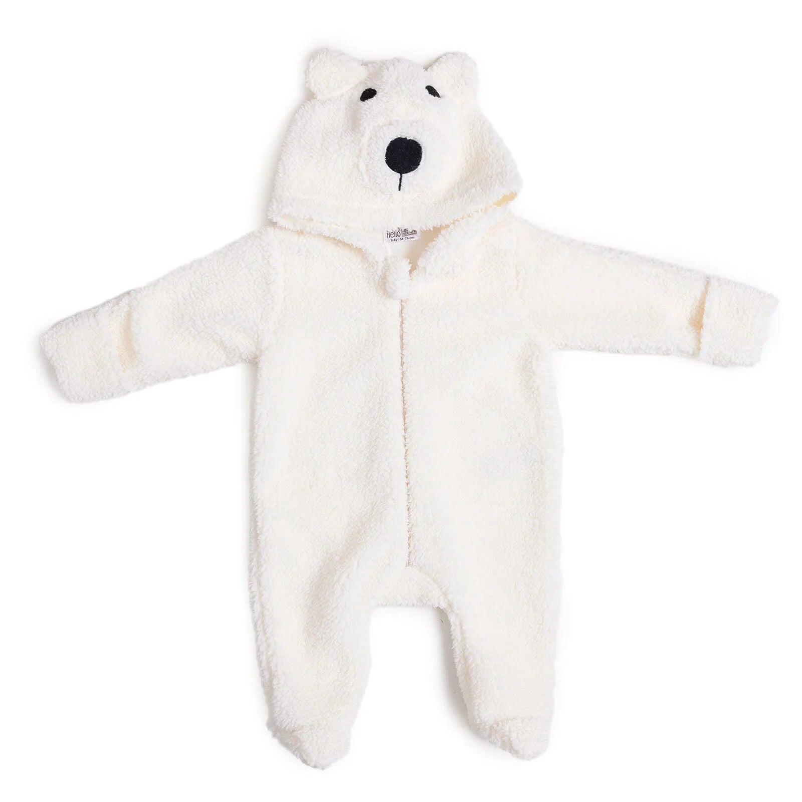 HelloBaby Newborn Unisex Baby Jumpsuit - Ecru ebebek