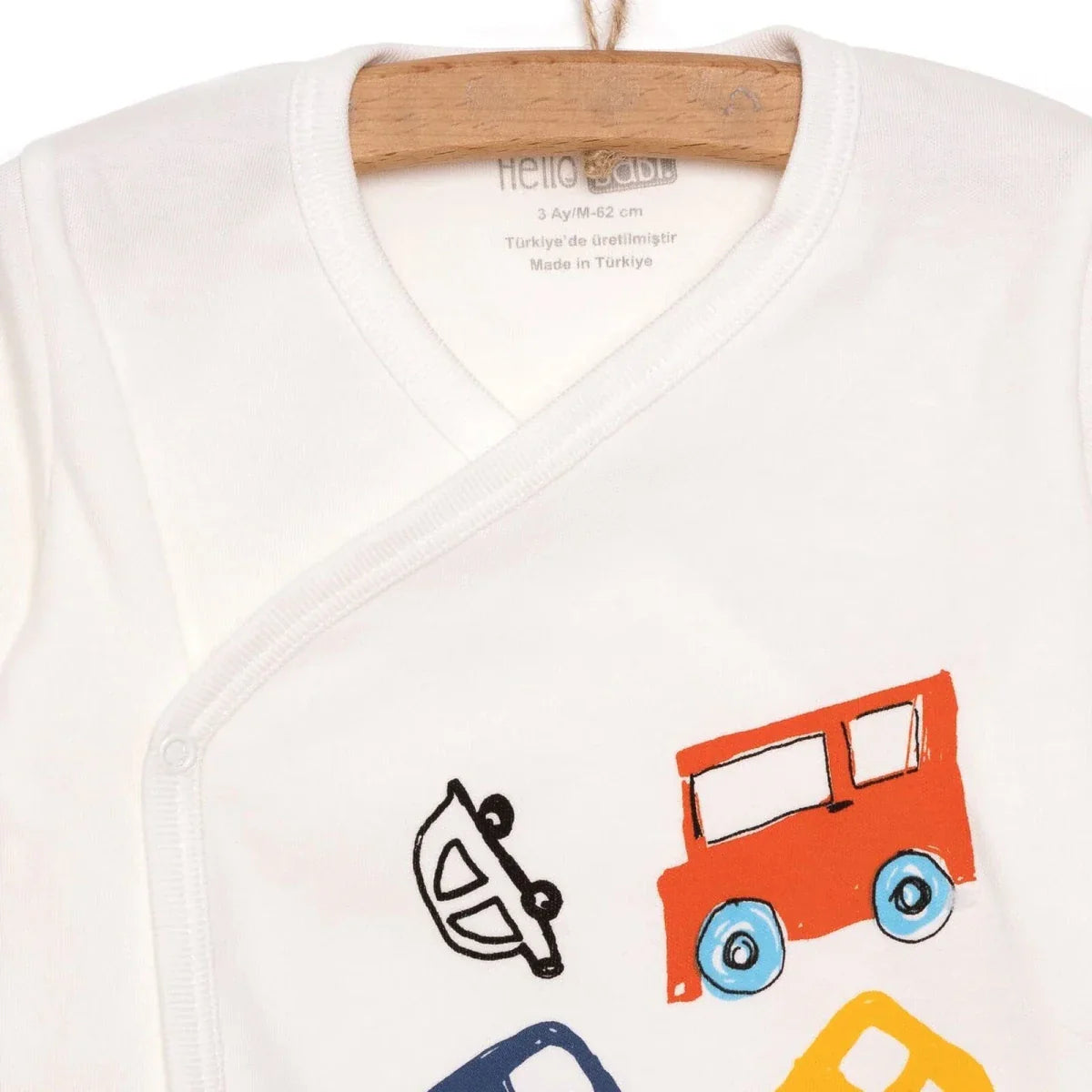 HelloBaby Newborn Baby Boy Body-Hat -Footed Bottom - Ecru ebebek