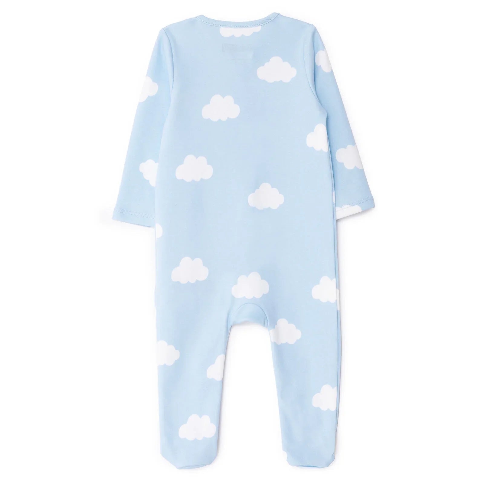 HelloBaby Newborn Footed Jumpsuit - Light Blue ebebek