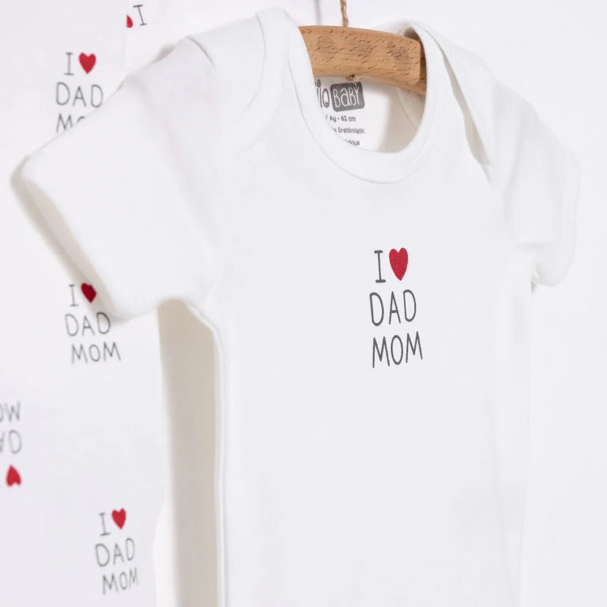 HelloBaby Newborn Baby Mom&Dad Jumpsuit - Ecru ebebek