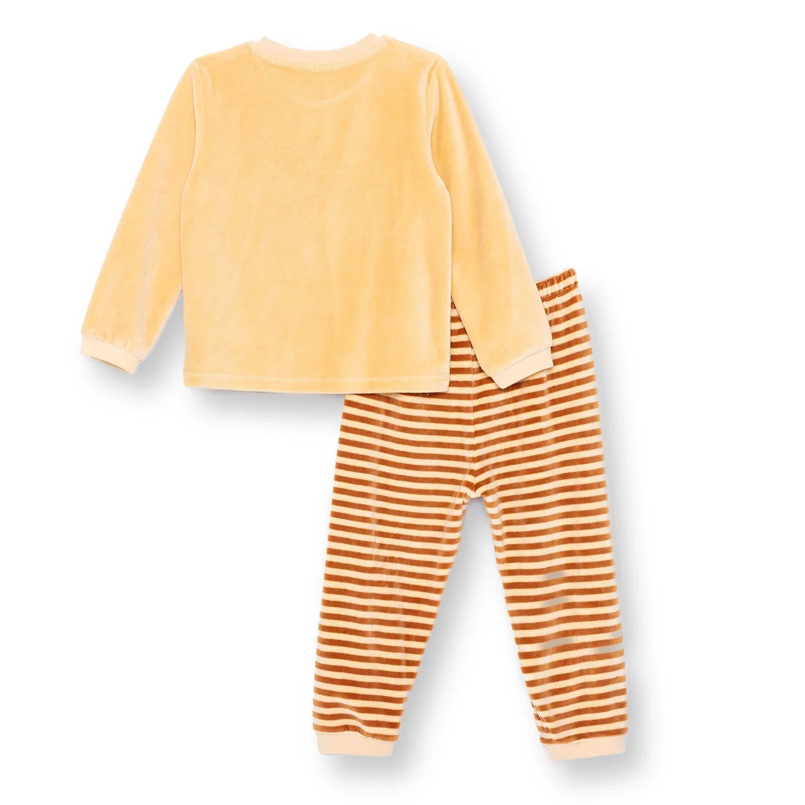 HelloBaby Velvet Pyjama Set - Light Brown ebebek