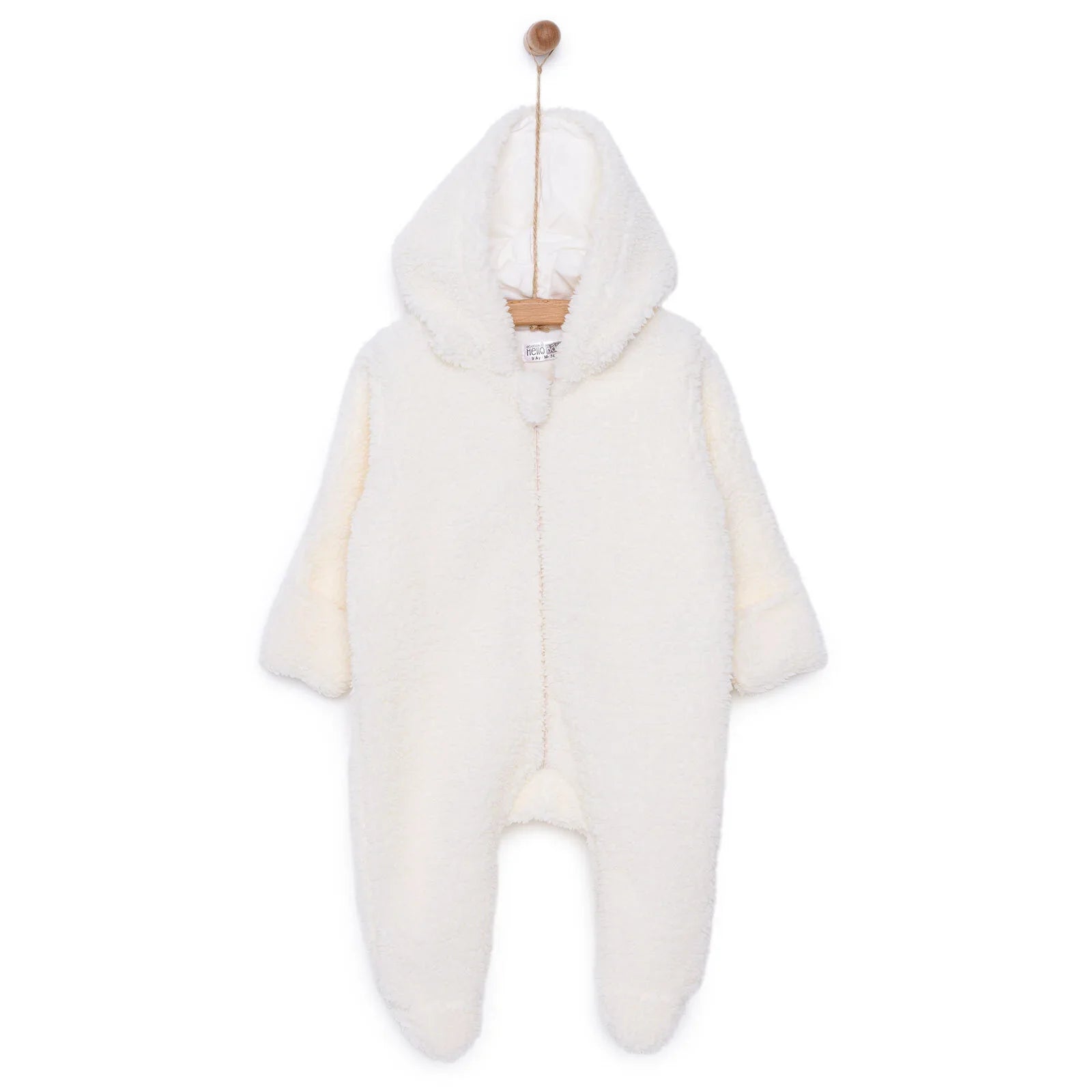 HelloBaby Newborn Unisex Baby Jumpsuit - Ecru ebebek