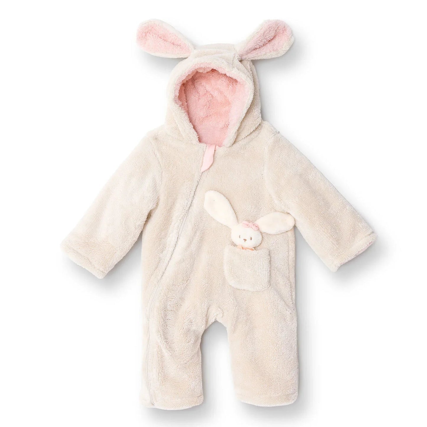 Midimod Newborn Welsoft Footless Jumpsuit - Ecru ebebek