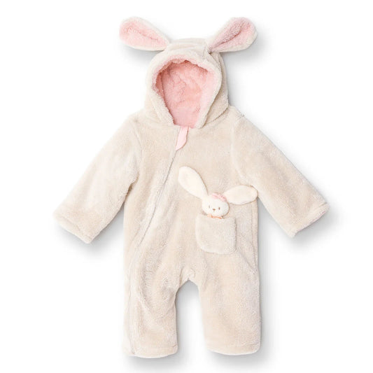 Midimod Newborn Welsoft Footless Jumpsuit - Ecru ebebek