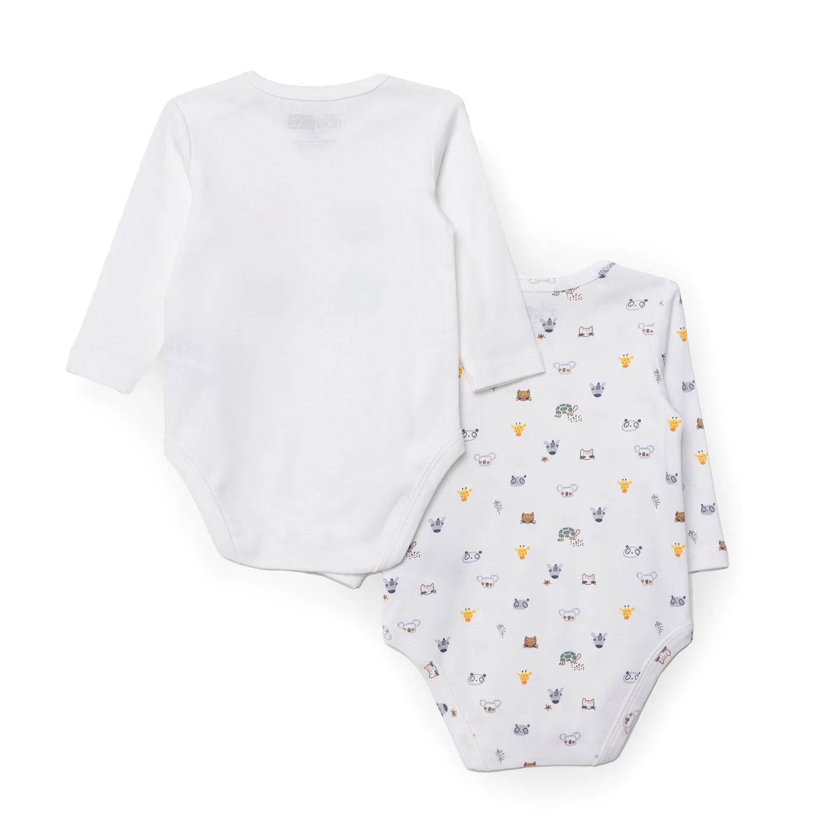 HelloBaby Long Sleeve Body 2 Pack - Ecru ebebek