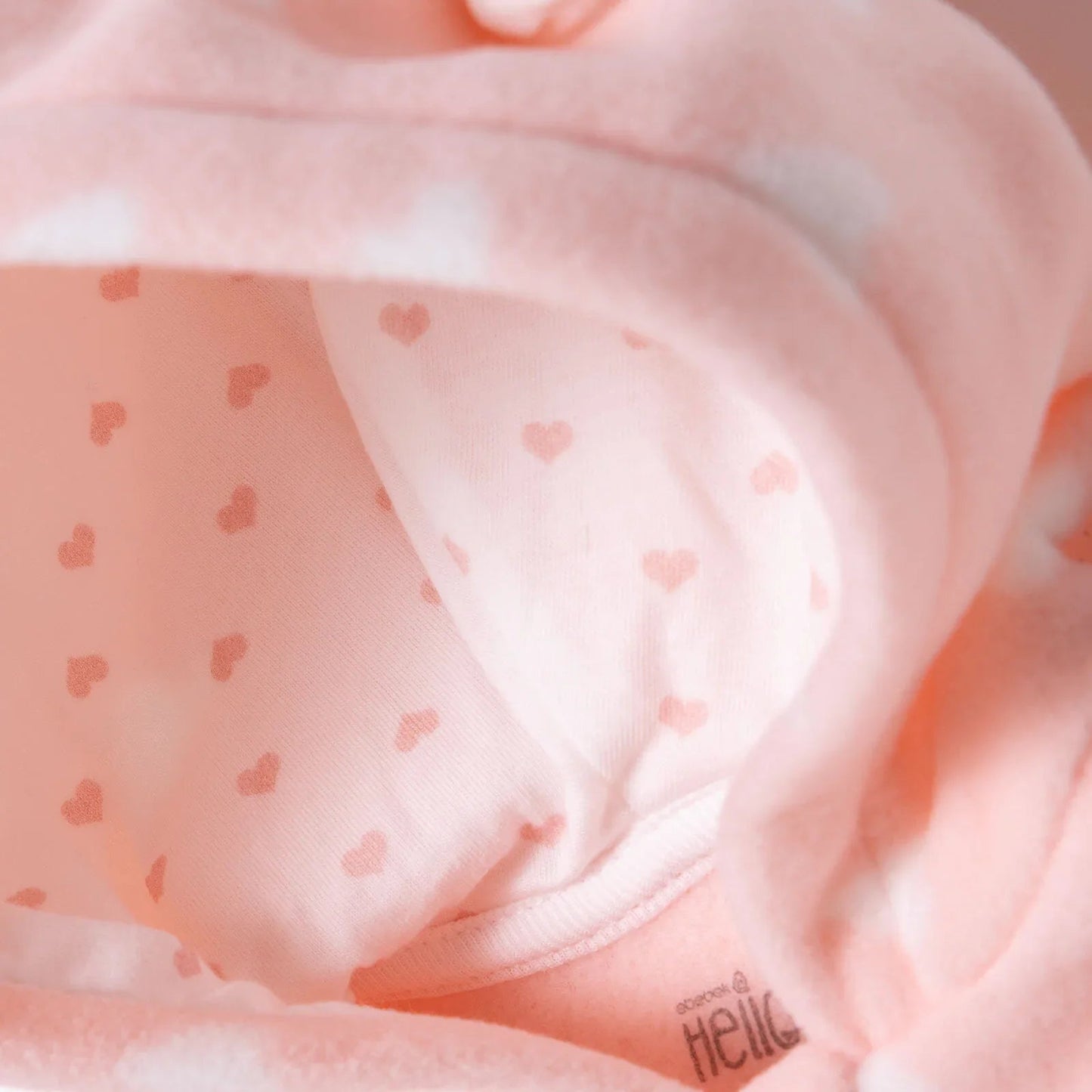 HelloBaby Newborn Polar Footed Jumpsuit - Pink Printed ebebek