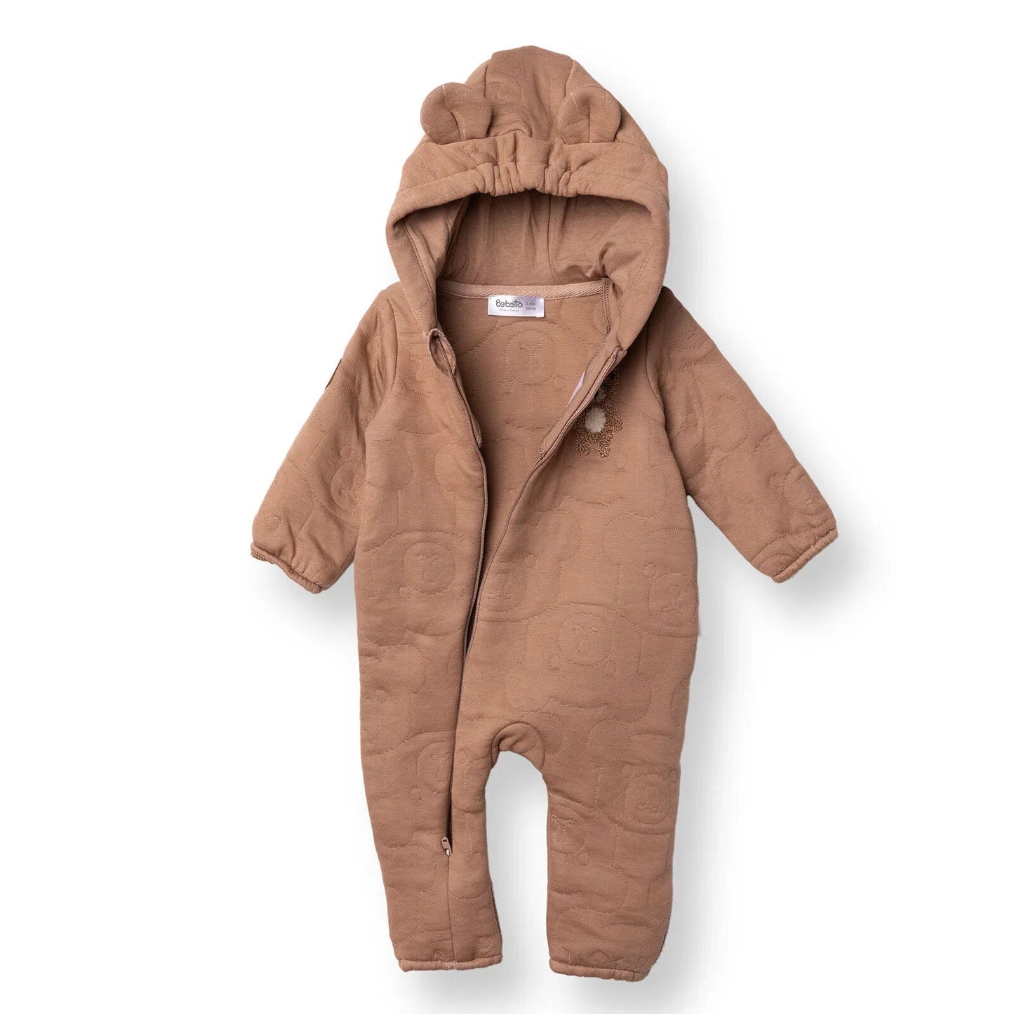 Bebetto Newborn Footless Jumpsuit - Brown ebebek