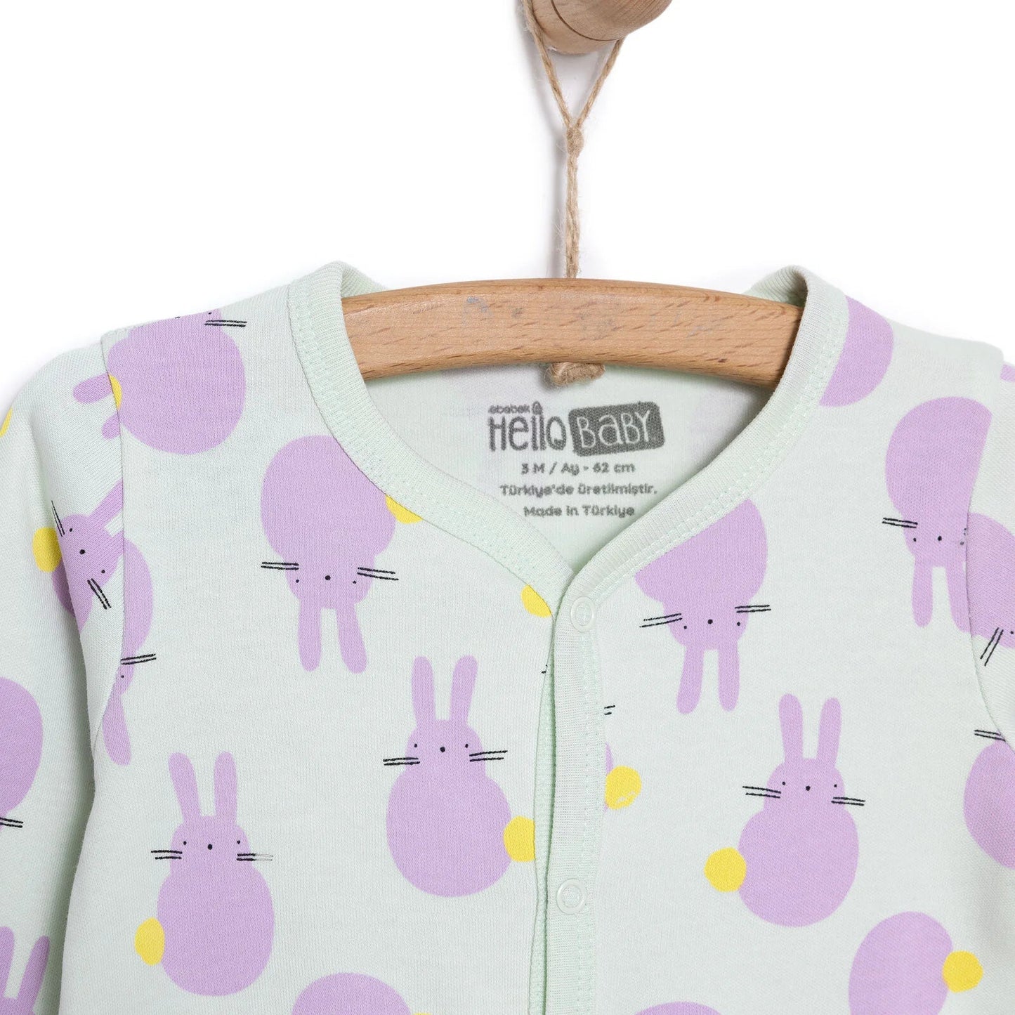 HelloBaby Newborn Baby Cute Elephant Jumpsuit - Ecru ebebek