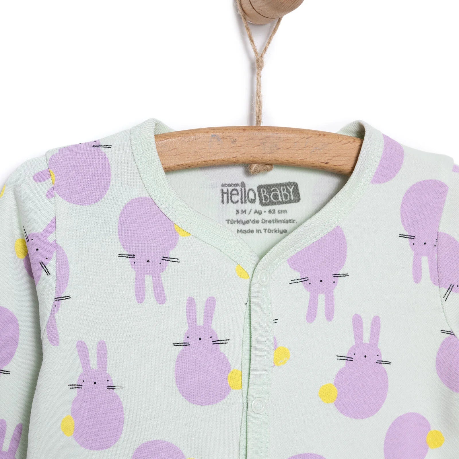 HelloBaby Newborn Baby Cute Elephant Jumpsuit - Ecru ebebek