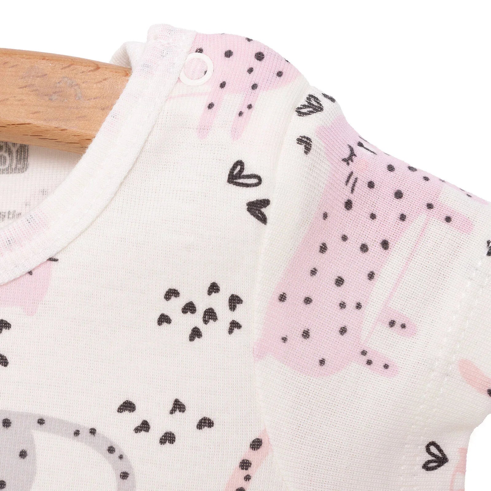 HelloBaby Baby Girl Short Sleeve Body - Ecru ebebek