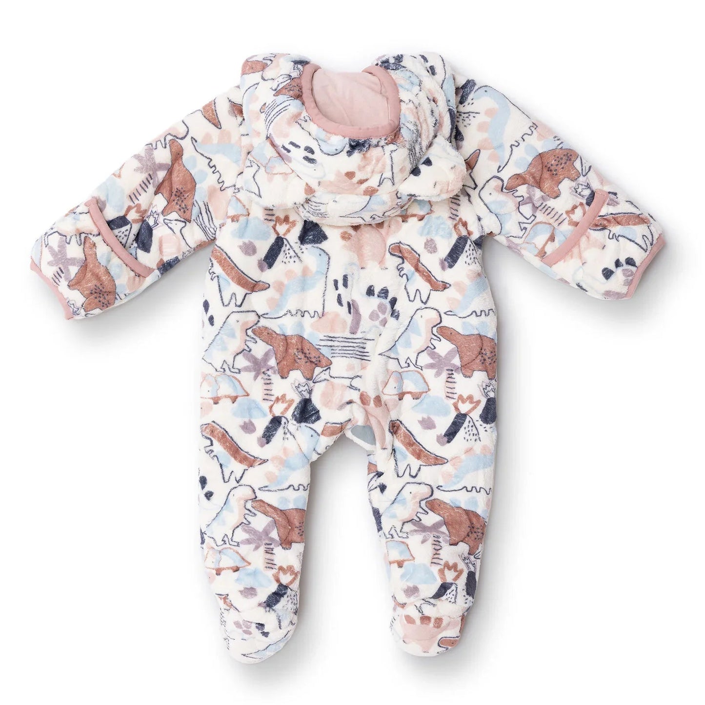 Midimod Newborn Welsoft Footed Jumpsuit - Ecru ebebek