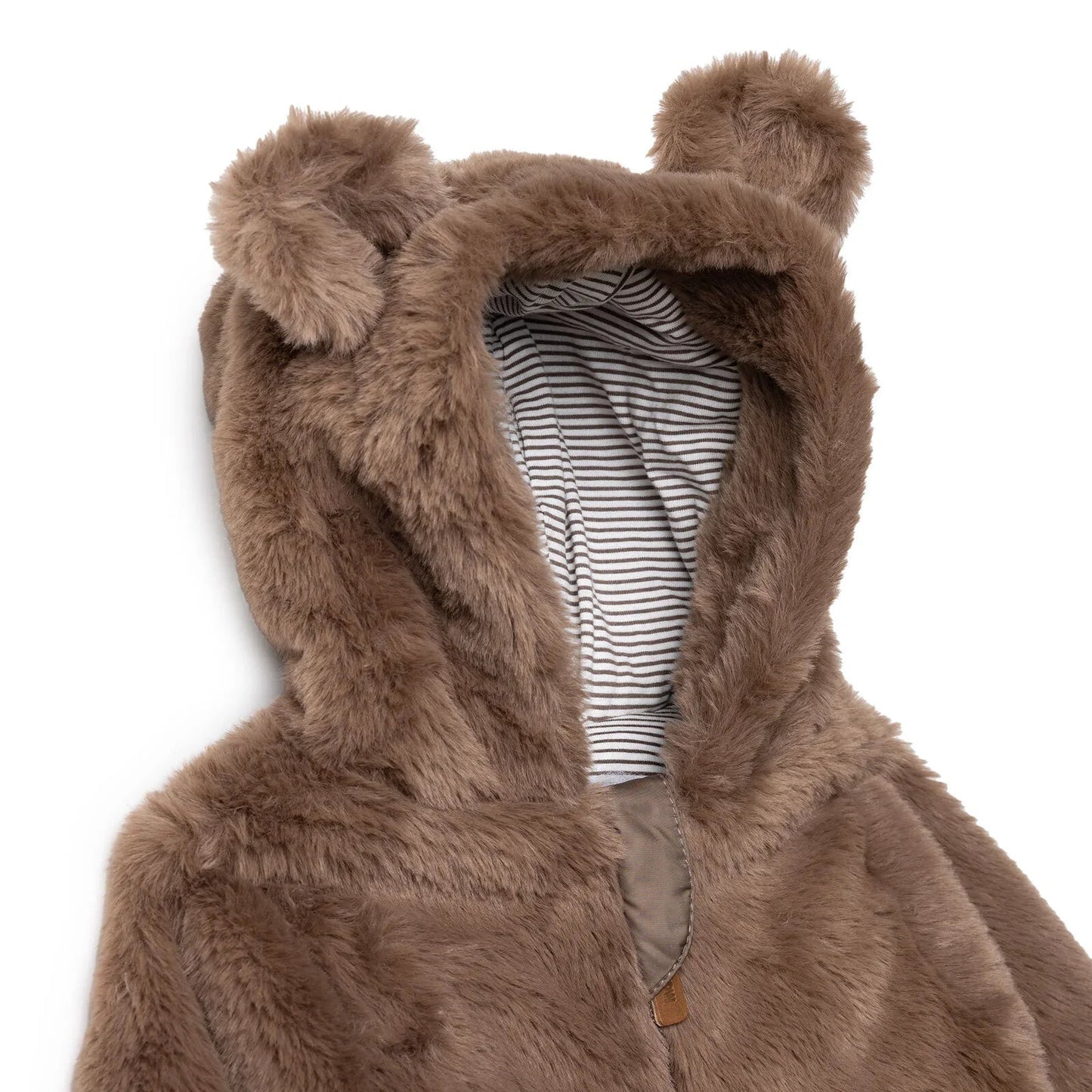 Midimod Newborn Welsoft Footed Jumpsuit - Brown ebebek