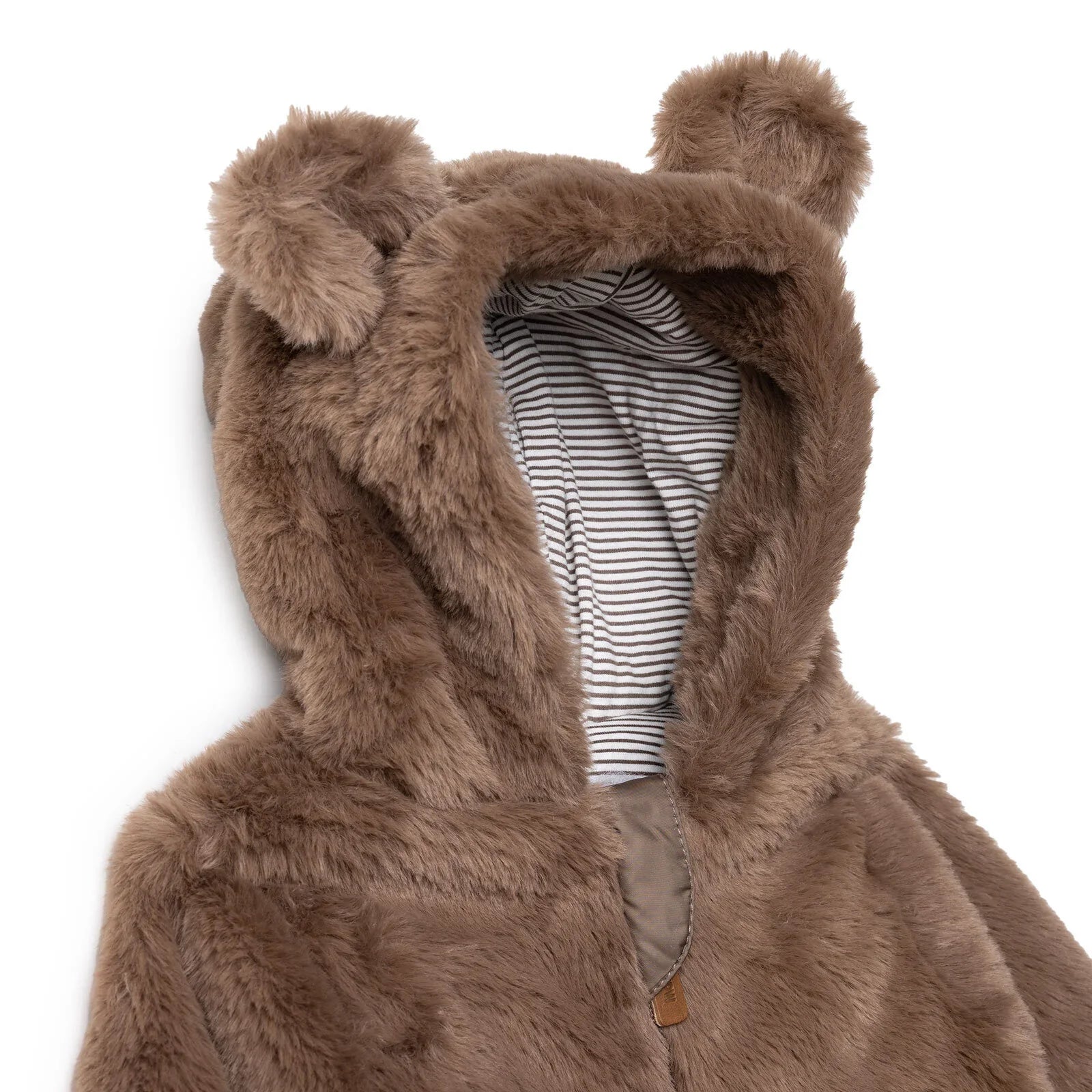 Midimod Newborn Welsoft Footed Jumpsuit - Brown ebebek