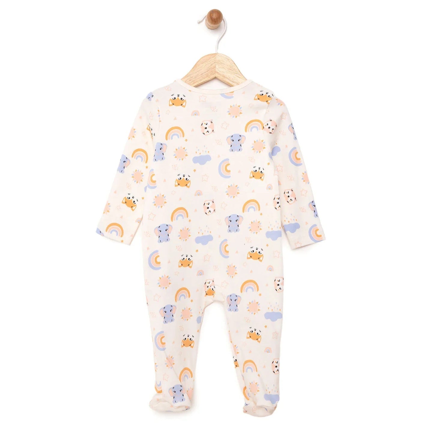 HelloBaby Newborn Girl Footed Jumpsuit - Beige ebebek