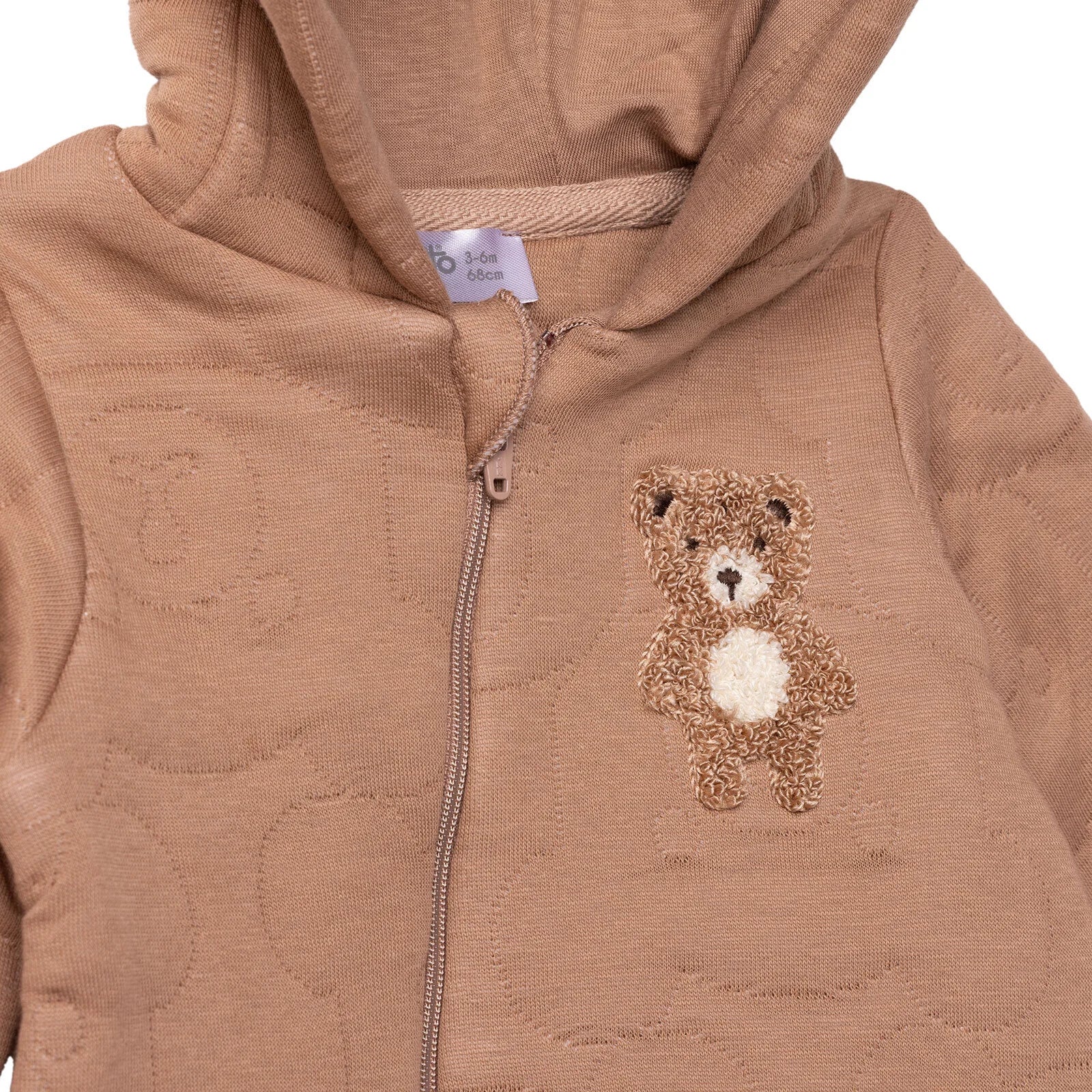 Bebetto Newborn Footless Jumpsuit - Brown ebebek