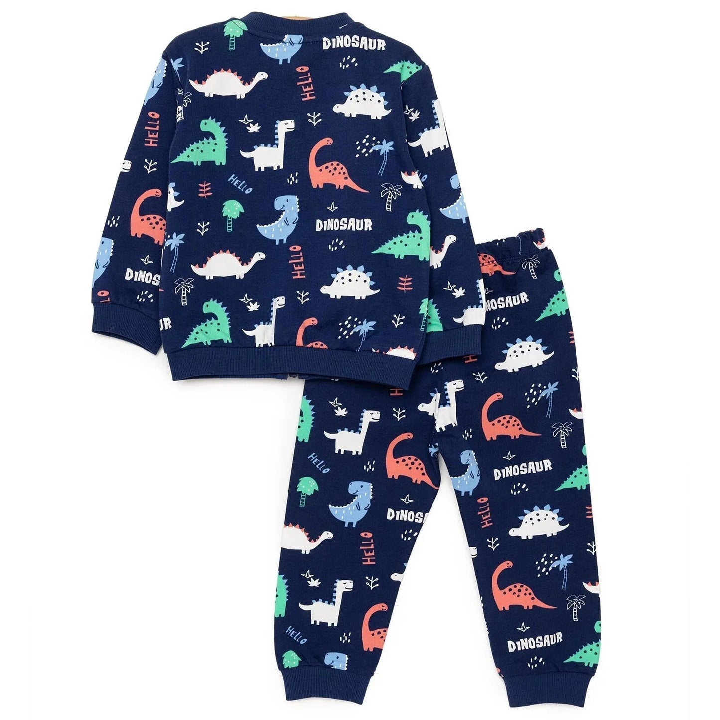 HelloBaby Basic Boy Dinosaur Patterned Jumpsuit - Printed ebebek