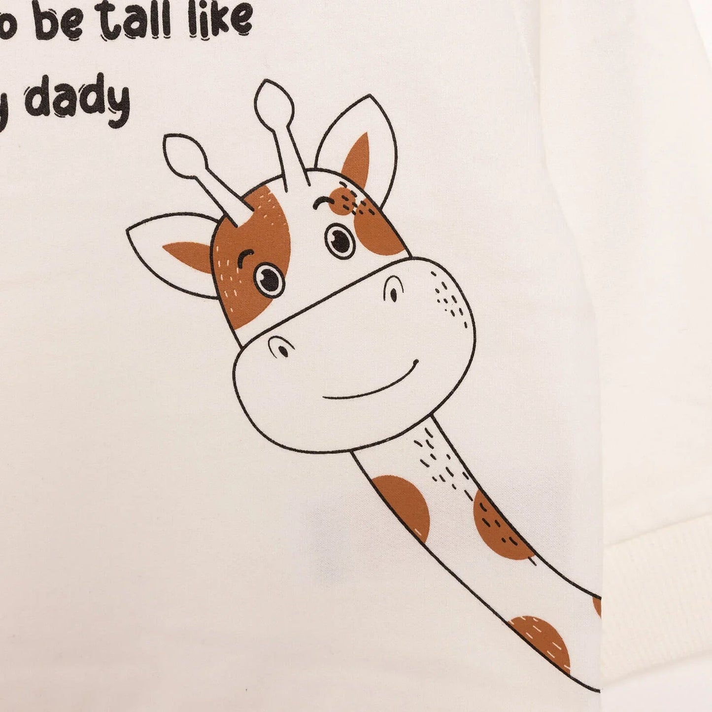 HelloBaby Baby Boy Basic Giraffe Printed Sweatshirt - Ecru ebebek
