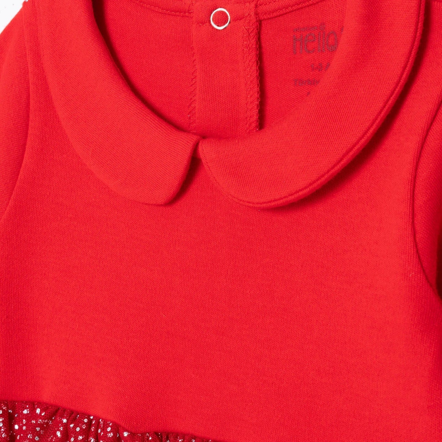HelloBaby My First Christmas Newborn Girl Footed Jumpsuit - Red ebebek
