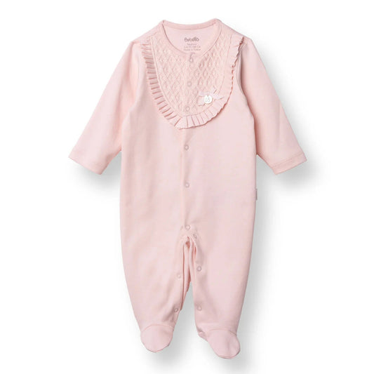 Bebetto Newborn Footed Jumpsuit - Pink ebebek