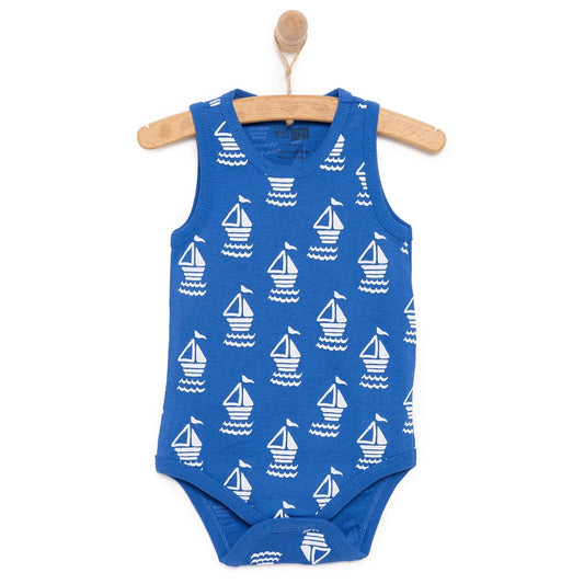 HelloBaby Boy Athlete Bodysuit - Navy Blue ebebek