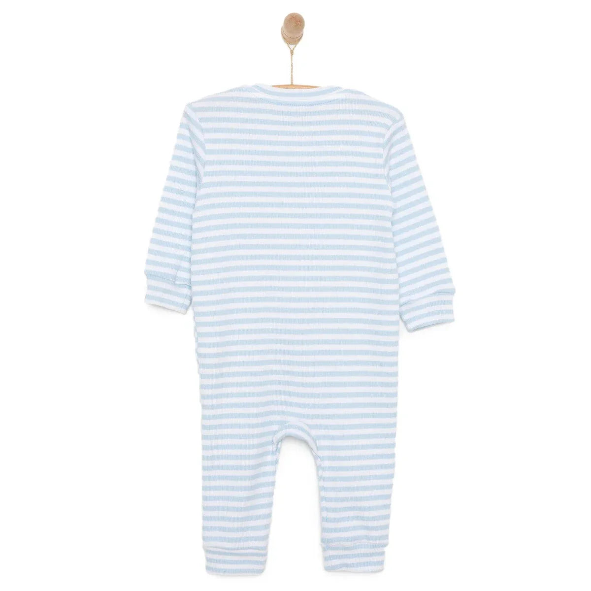 HelloBaby Boys Romper Crew Neck - Blue ebebek