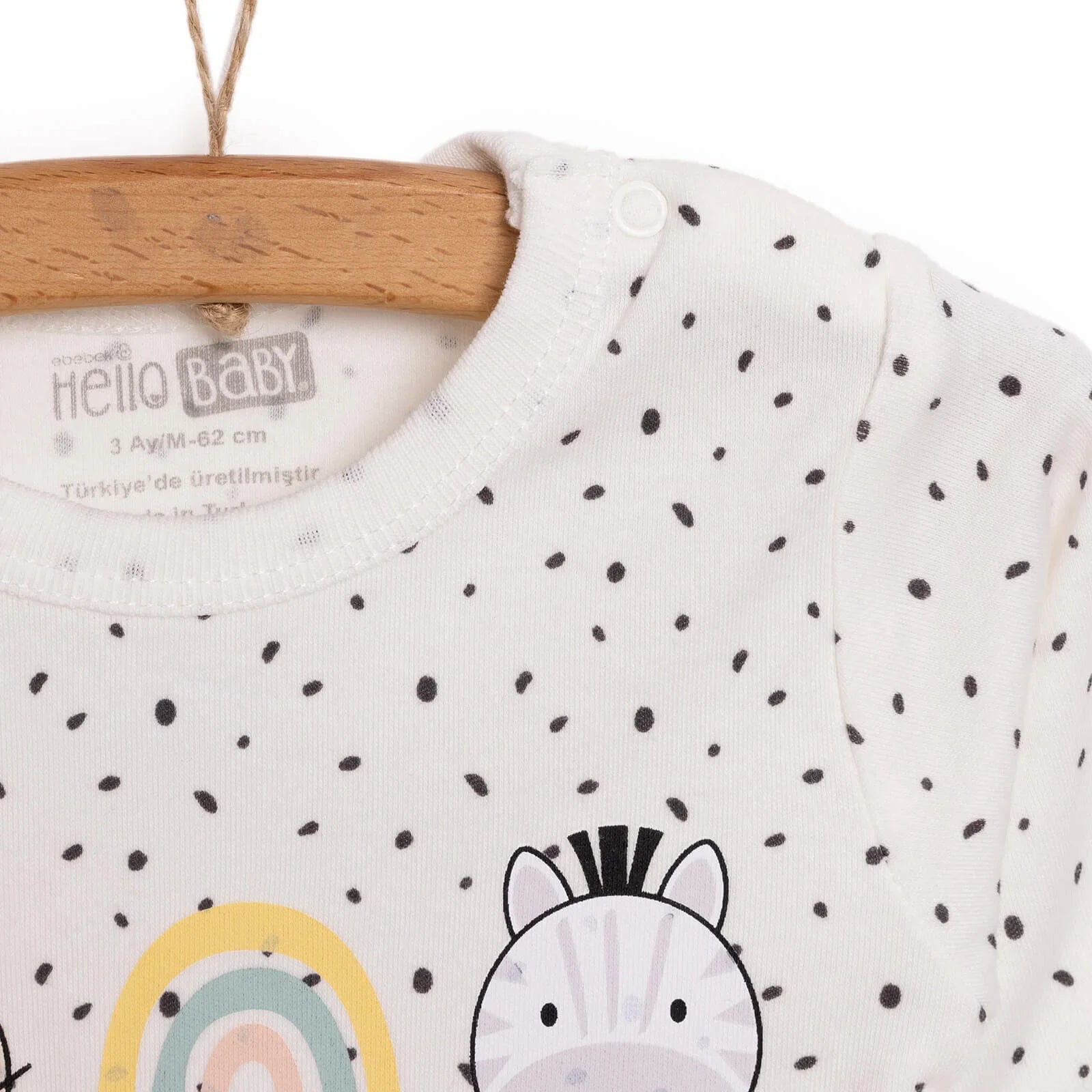 HelloBaby Baby Girl Long Sleeve Body - Ecru ebebek