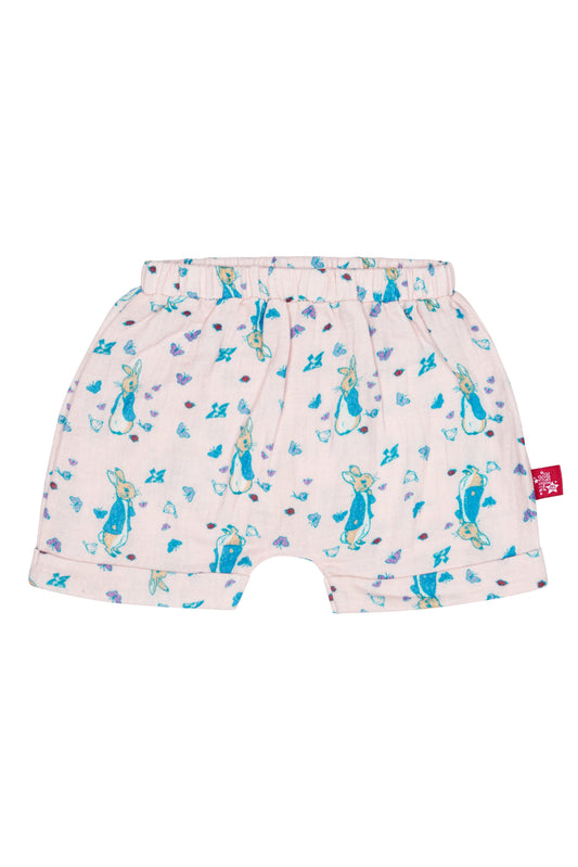 Peter Rabbit™ Love Summer Muslin Shorts - New arrival! Pebble Children’s Wear