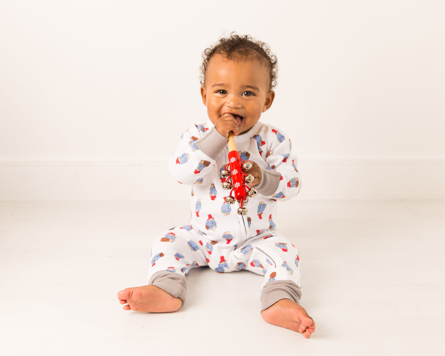 Paddington™ Loves to Travel Zip-Up Romper Playsuit Pebble Children’s Store