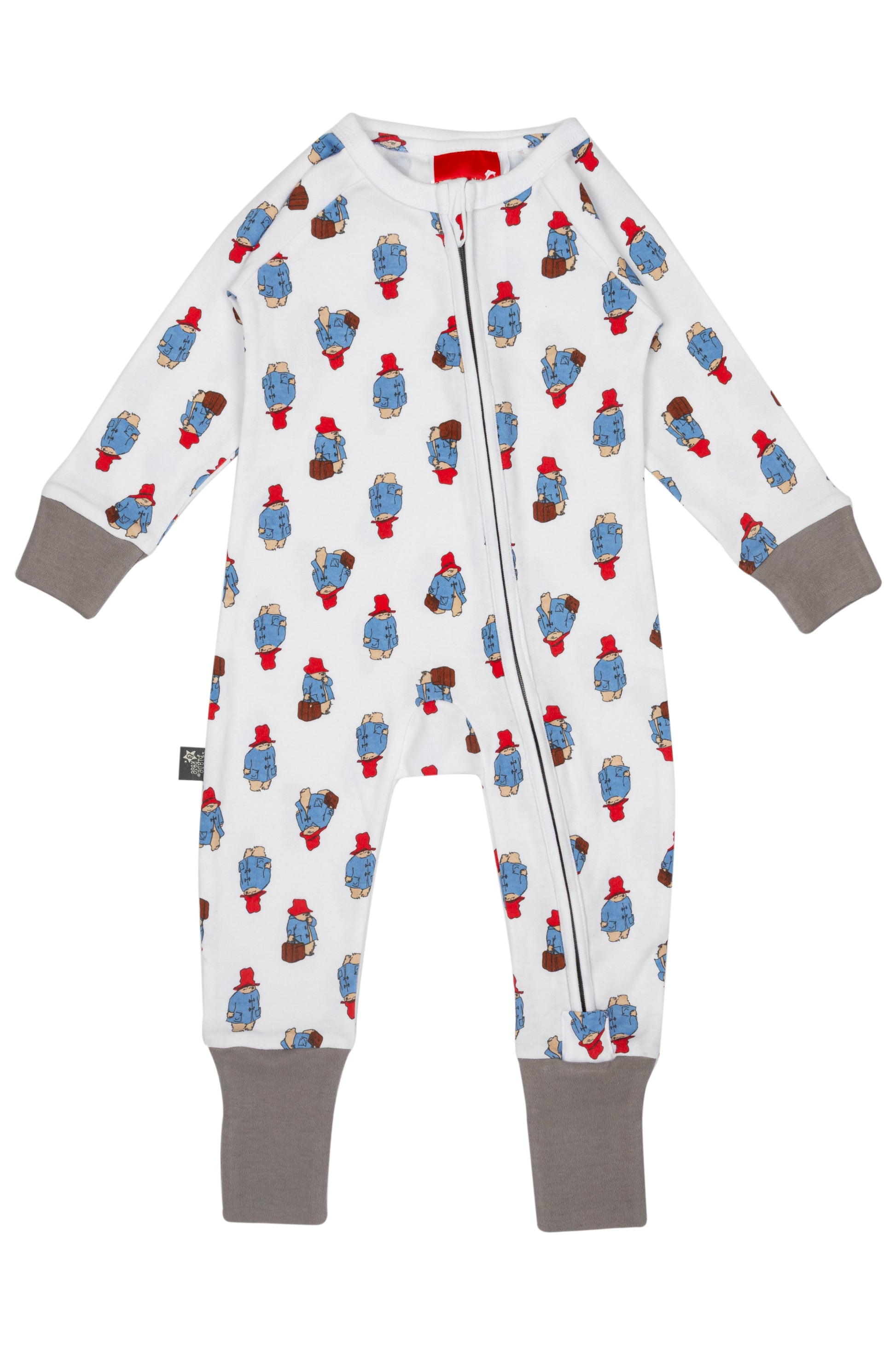 Paddington™ Loves to Travel Zip-Up Romper Playsuit Pebble Children’s Store