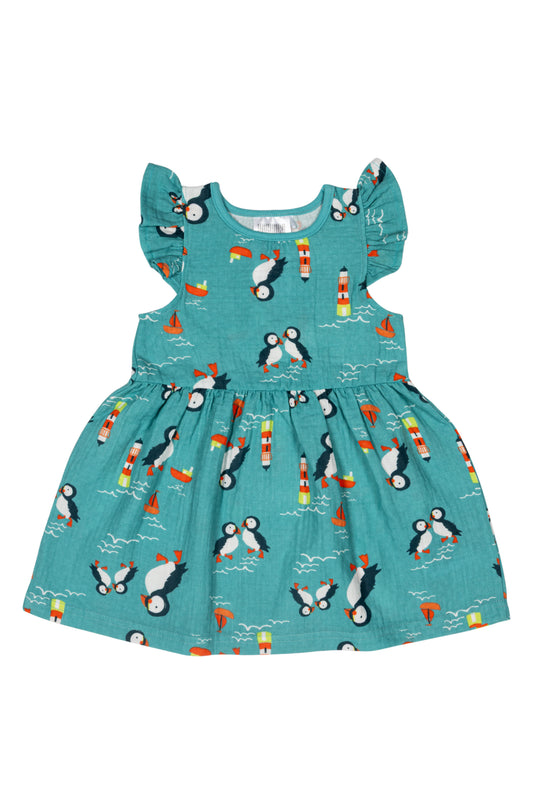 Kenzie the Puffin Summer Dress - New arrival! Pebble Children’s Wear