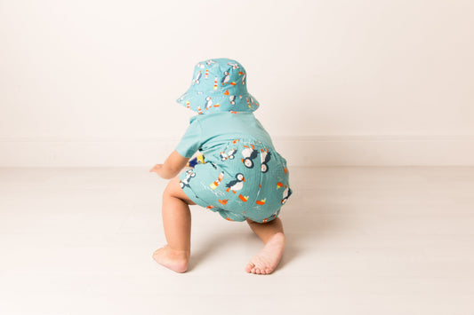 Kenzie the Puffin Muslin Shorts - New arrival! Pebble Children’s Wear